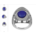 Blue Onyx Gemstone 925 bijoux en argent massif